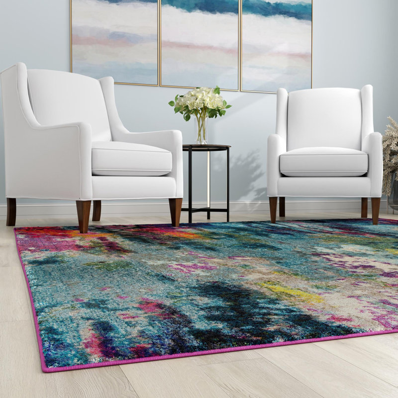 Tapis abstrait Hashimoto, Carré 10 pi