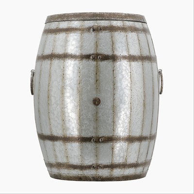 Iron Drum Side Table Coffee Table