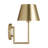 Ender 1 Light Bathroom Bedroom Wall Fixture With Brushed Nickel Shade-112738200