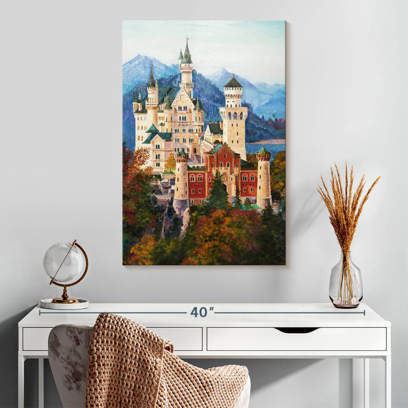 Neuschwanstein Castle Grounds, 30" H x 20" W