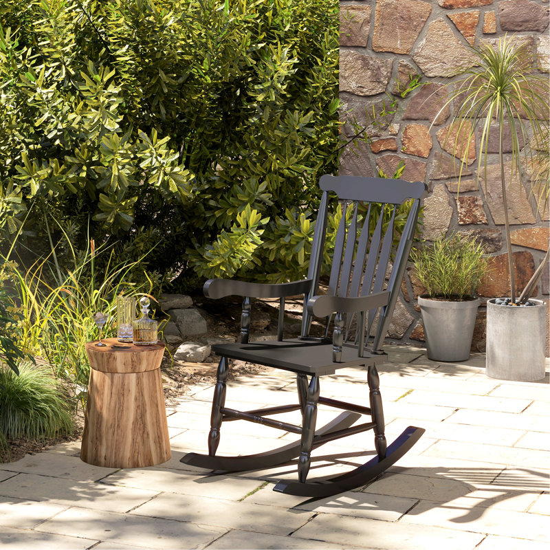 Chaise berçante en bois Classic Comfort