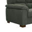Canapé futon de style transitionnel capitonné avec porte-gobelet encastré et base convertible en lit