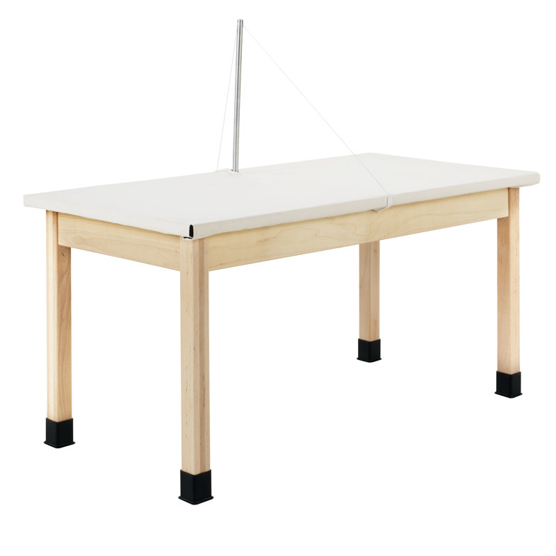 Table de coin diversifiée en argile pour salle de classe, coupe-fil d'argile ChemGuard 60 po x 30 po