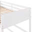 Lit mezzanine simple en bois massif blanc avec. Fabrication robuste pour plus de stabilité. Aucune fondation nécessaire. Support supplémentaire pour 14 lattes. Barrières de sécurité. 79,5 po X 41,8 po 67,5 po. Assemblage requis et assemblage requis.-1018793575