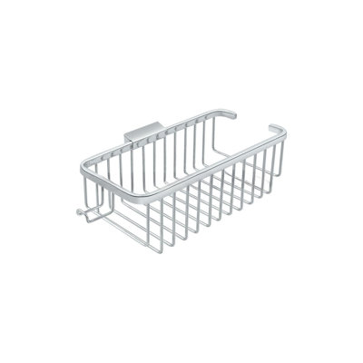 Deltana WBR1054HU26 Wire Basket 10-3/8", Deep, Rectangular with Hook in Polished Chrome