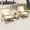 Ensemble de 2 chaises de camping pliables avec structure en aluminium 400 lb avec accoudoirs