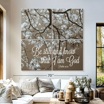 Verset biblique «Tergel Be Still»