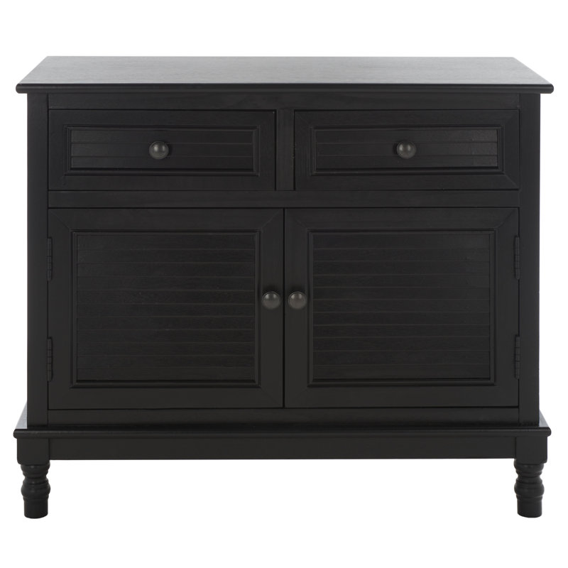 Nublin 29.5" Wide 2 Drawer Sideboard, Black