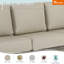 Ensemble de conversation convertible 5 pièces avec canapé modulaire en aluminium Marindo-754161090