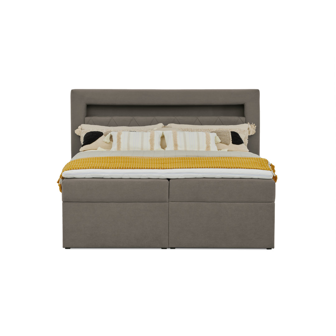 Boxspringbett Express mit Topper und Bettkasten