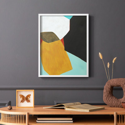 Graphica I Framed Print - Solid Wood