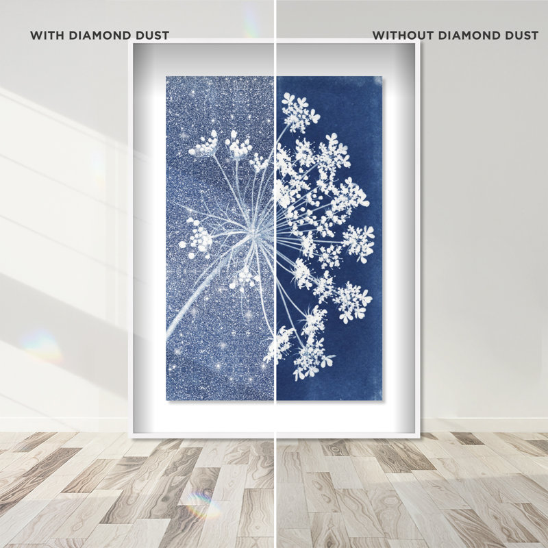 Queen Lace Shadowbox Floral & Botanical Print by Oliver Gal, Black Frame, 10 x 15, 37.5"H x 55.5"W, White Shadowbox