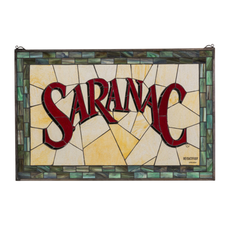 32"W X 21"H Saranac Stained Glass Window