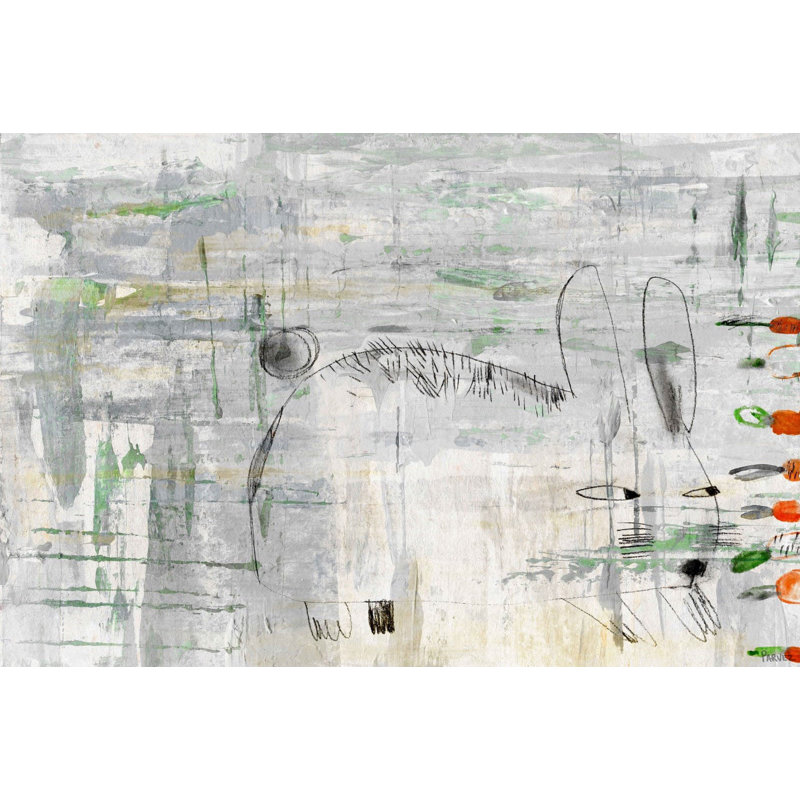 Sneaky Rabbit by Parvez Taj - Wrapped Canvas Painting, 61cm H x 91cm W x 3.81cm D