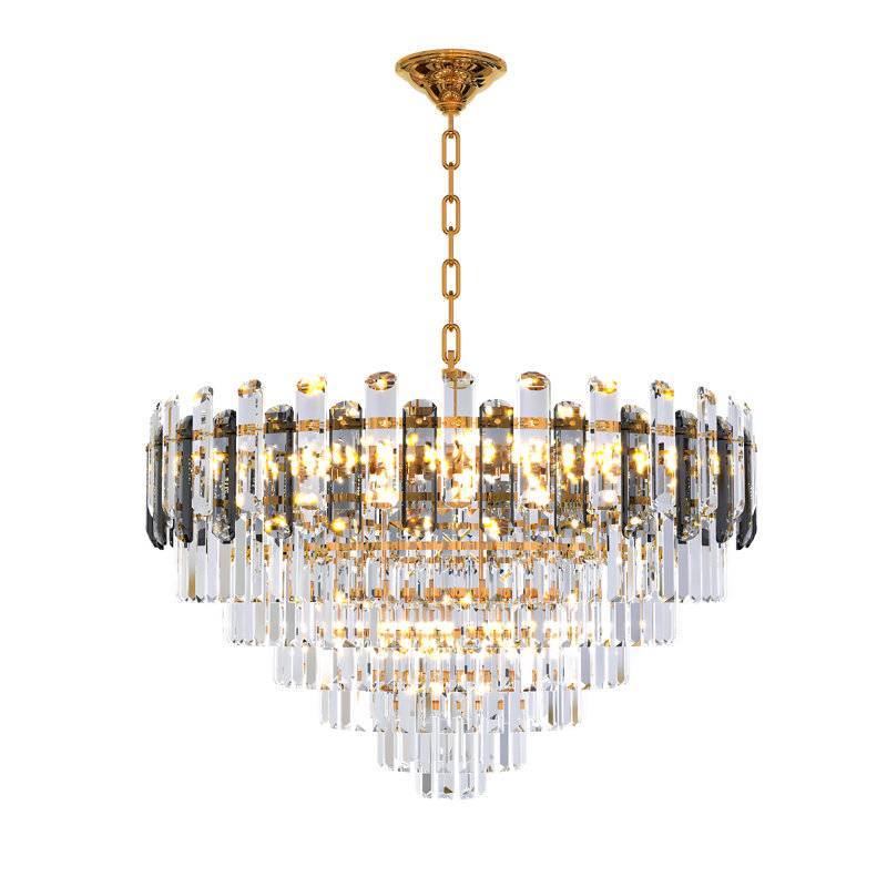 Nacomia 8 - Light Iron Dimmable Chandelier, 17.71" H x 31.49" W x 31.49" D