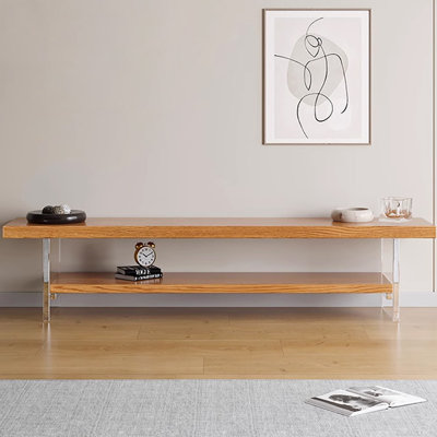 Meuble télé minimaliste moderne en bois massif