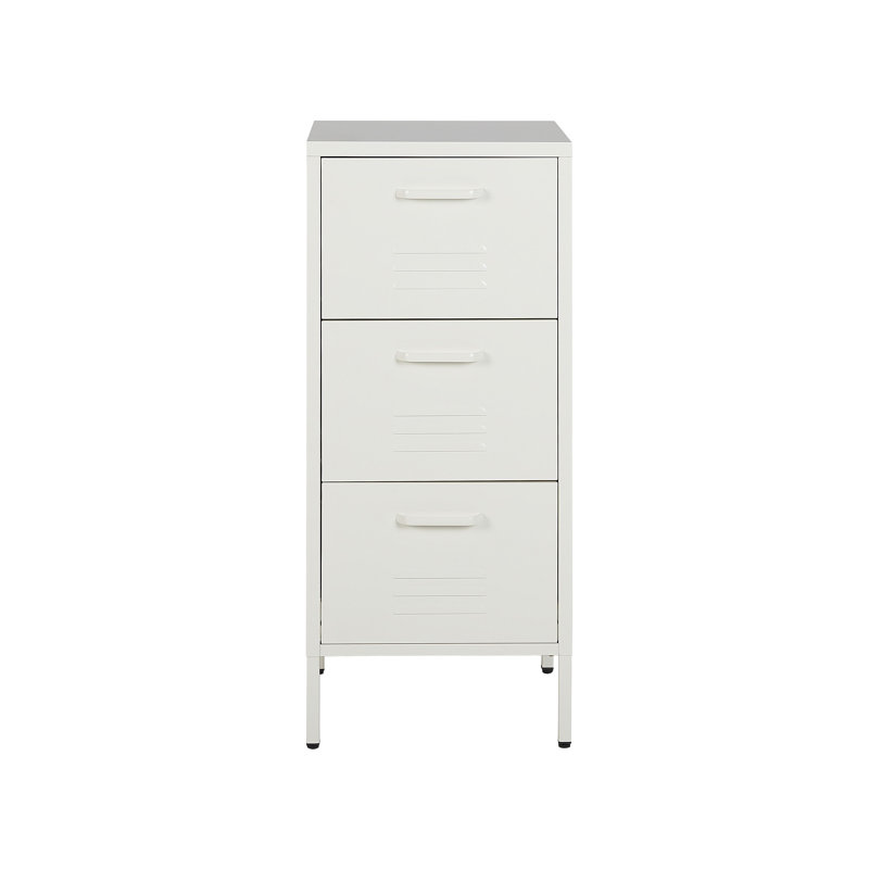 Montz 43 cm W Chest of 3 Drawers, White