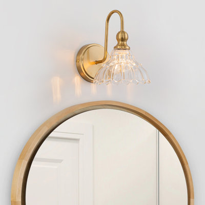 Traditional recessed wall light
