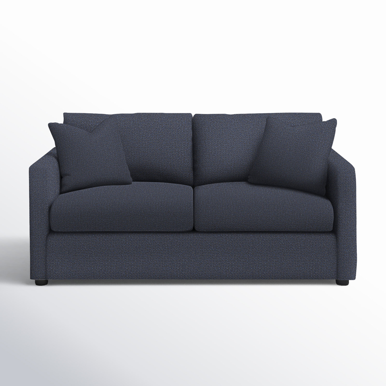 Godwin 67'' Upholstered, Drusky Navy Sustain® Basketweave