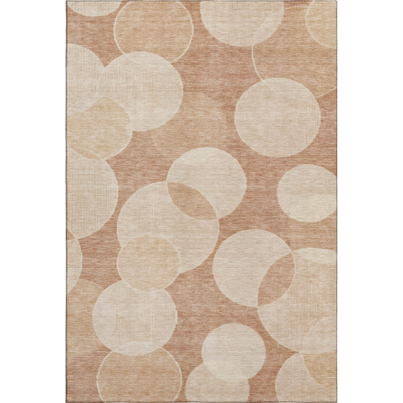Premium Machine Washable Lubbers AMF1751 Geometric Rug, Rectangle 10' x 14'