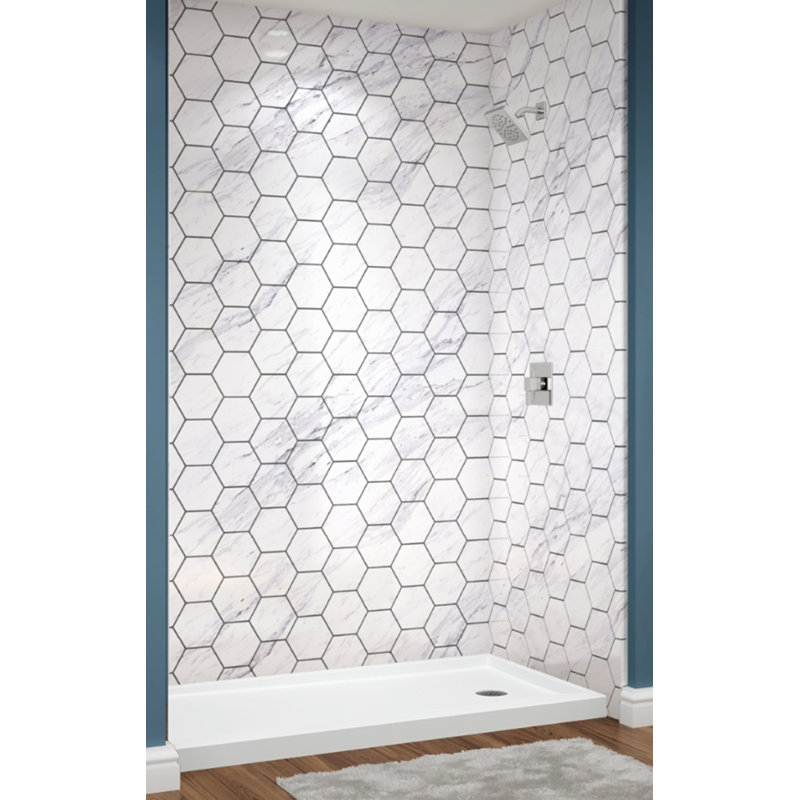 Calcutta Walls with Hexagon 60" x 36" x 96"