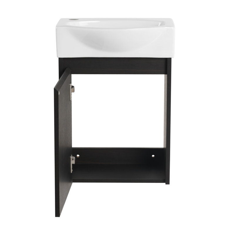 Versatile Bathroom Vanity Sink Combo For Small Spaces, Combining Style And Functionality., Black