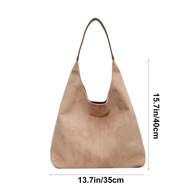 Sac fourre-tout en suède blanc