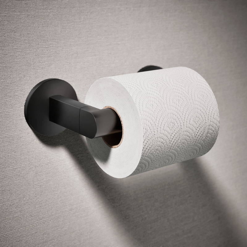 Components™ Pivoting Toilet Tissue Holder, Matte Black