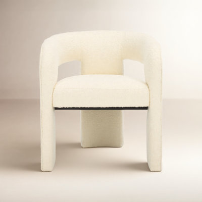 Meline Velvet Low Back Arm Chair