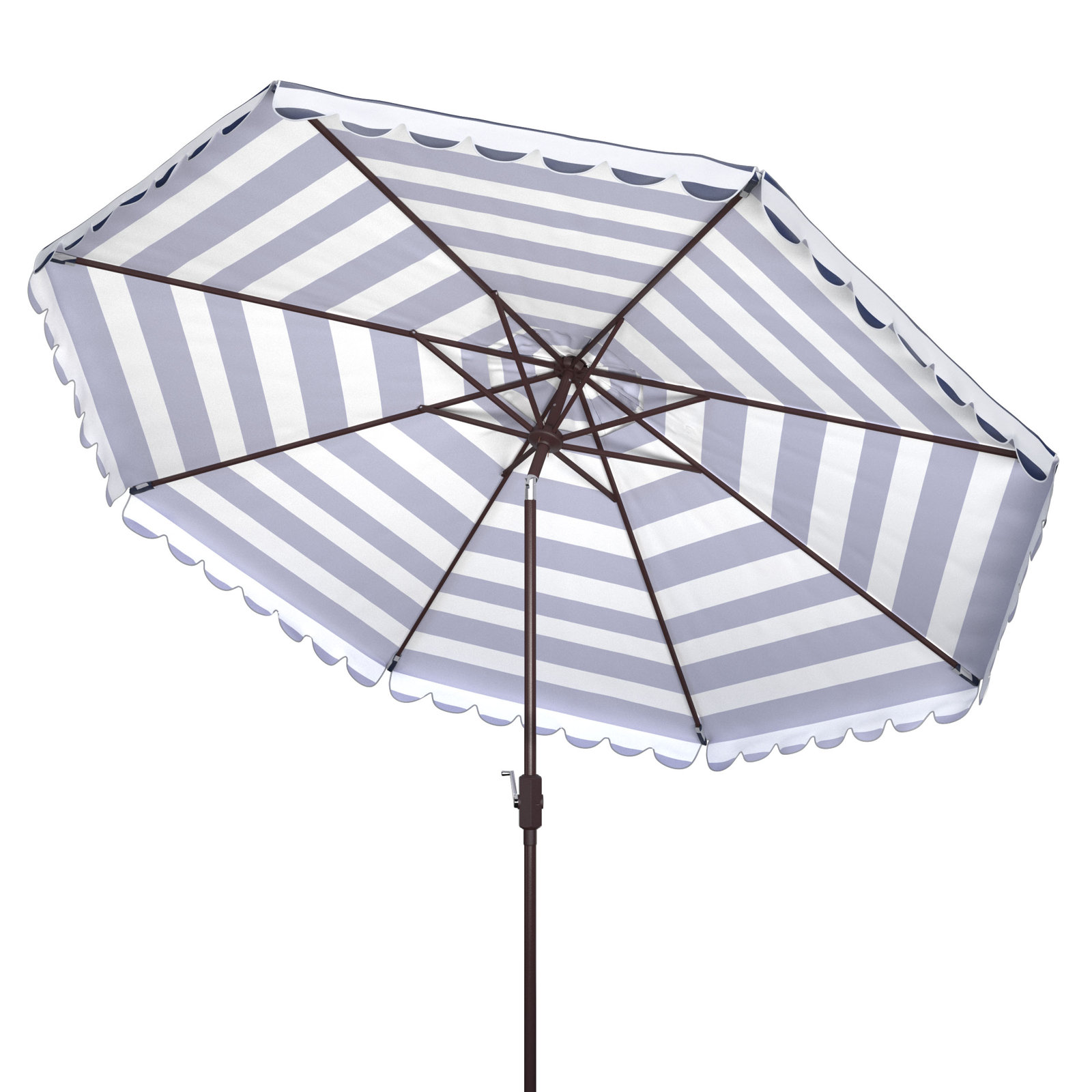 Avalee 130'' Outdoor Umbrella, Navy/White