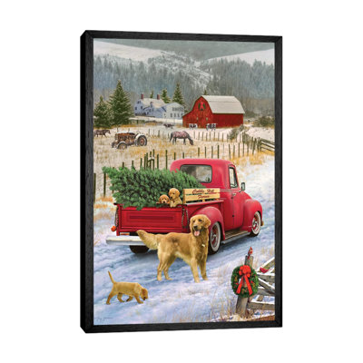 Christmas On The Farm - Print on Canvas