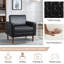 Fauteuil 34,25 po en similicuir capitonné-1259795058