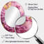 Miroir mural rose et rose-343874731
