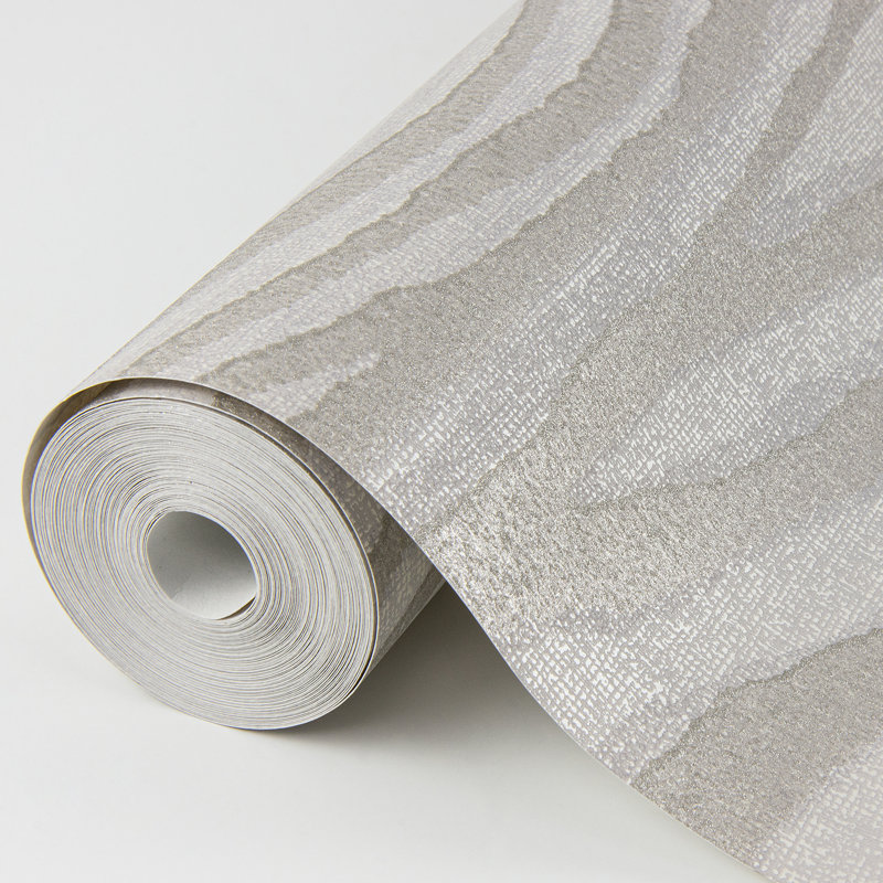 Rouleau de papier peint L 33 pi x l 20,5 po Chorus Wave, Champagne
