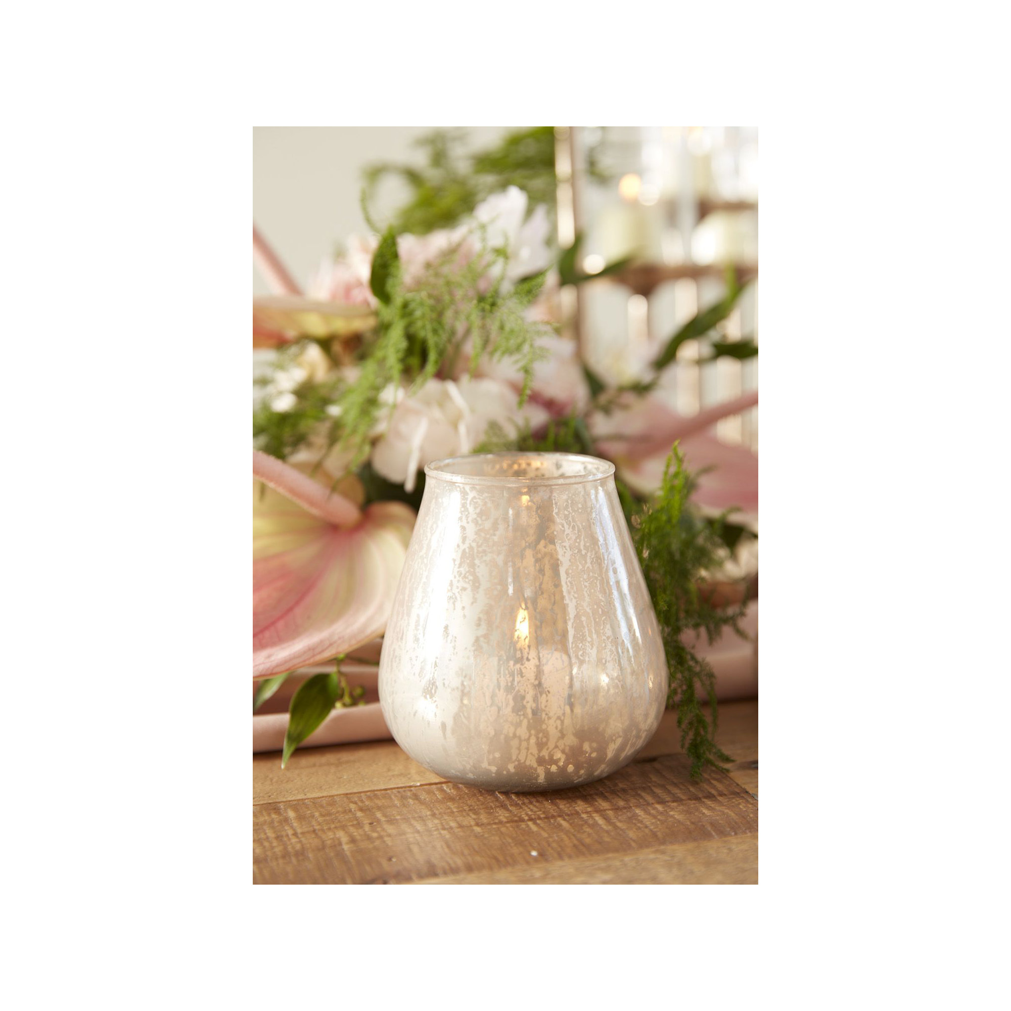 4.5" Glass Table Top Votive Holder