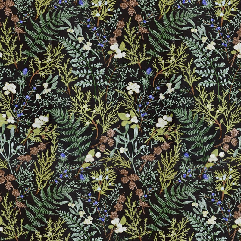 Double rouleau floral Anacia, 17.3" L x 118" W