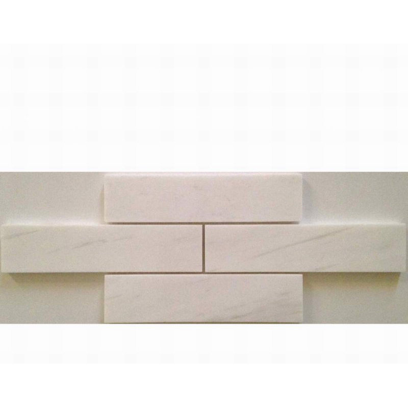 2 x 8 BIANCO VENATO HONED