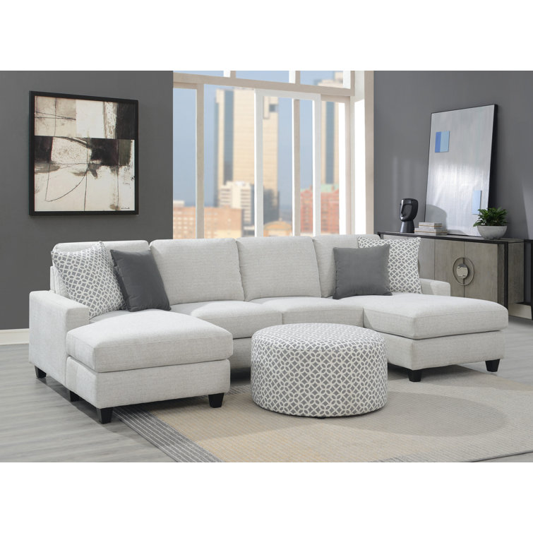126" Reversible Sectional Set With Ottoman