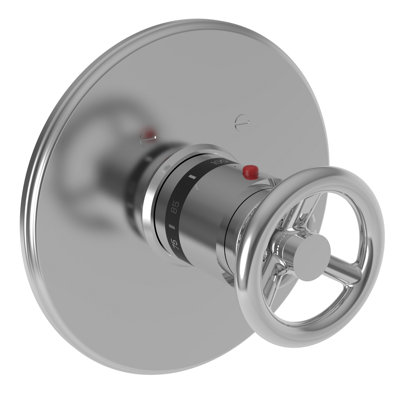 Slater 3/4" Round Thermostatic Trim Plate With Handle