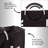 Double Laundry Hamper Sorter- Collapsible Canvas Clothes Basket with Dual Sorting Sections and Round Handles by Lavish Home