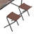Bujare 4 - Person Patio Dining Set with Rectangular Table