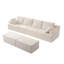 Canapé surdimensionné 131 "sans nuage avec 2 repose-pieds-754816143
