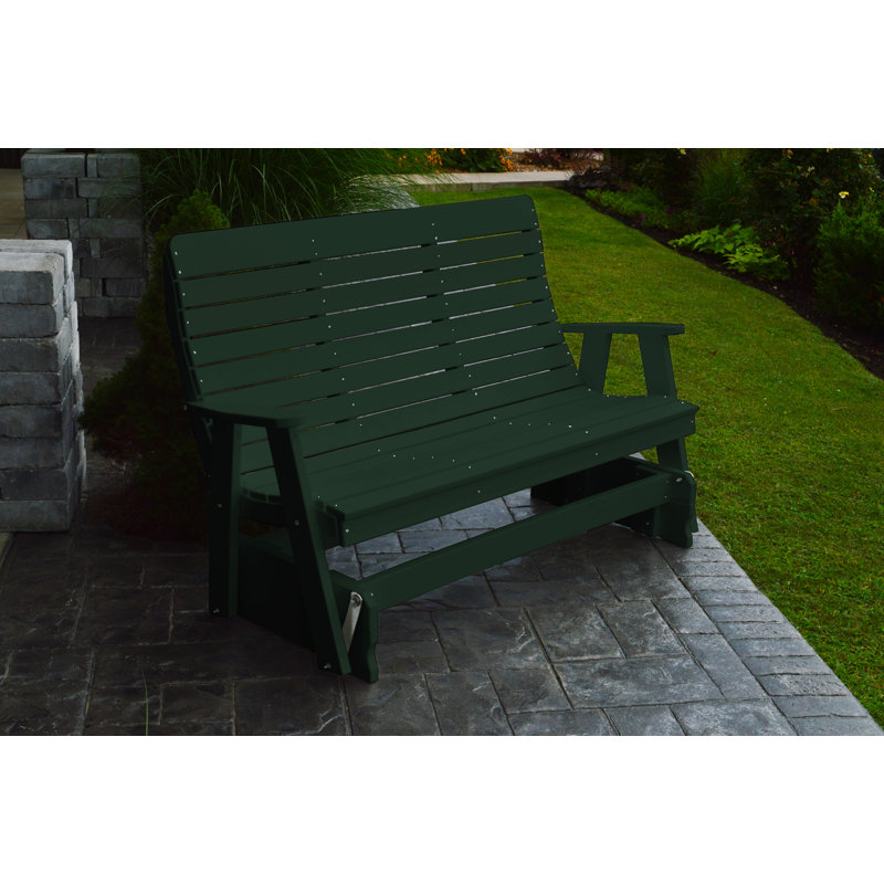 Banc coulissant Aeliana, Vert pelouse