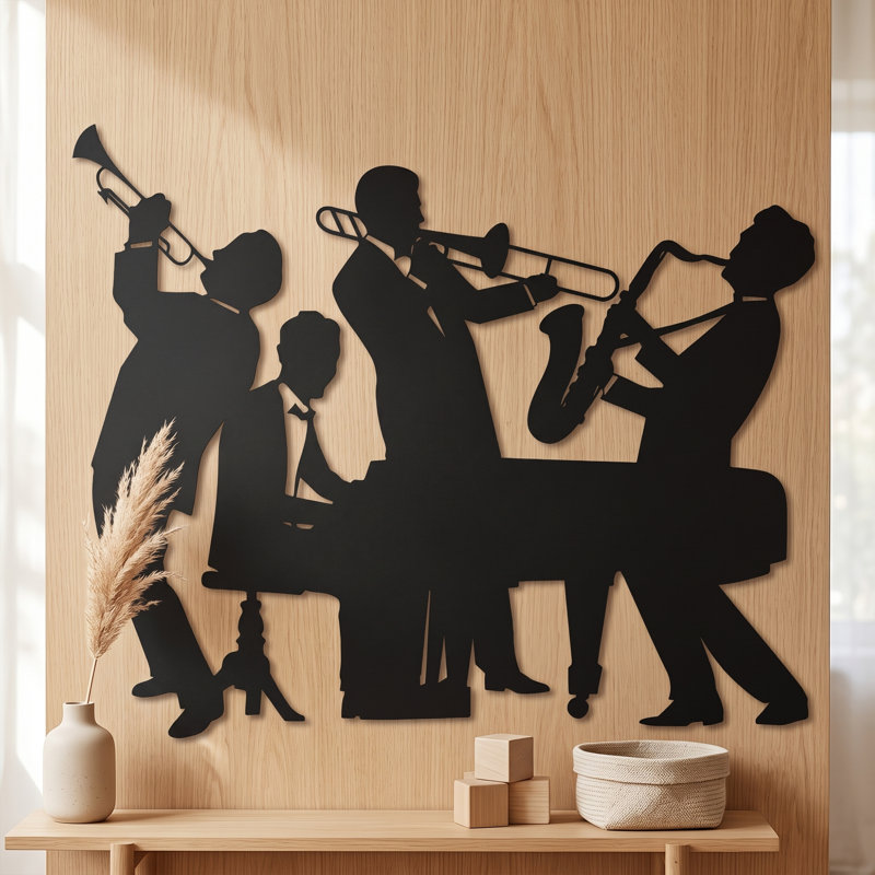 Rhythmic Muse Metal Wall Sculpture