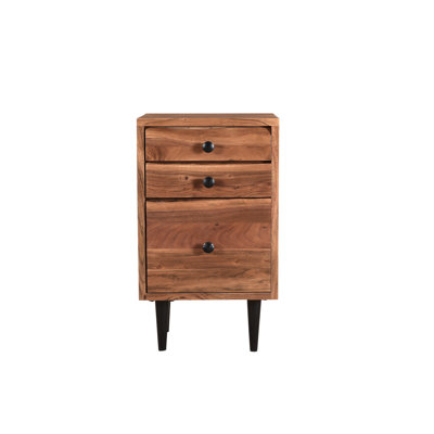 Finneytown 18'' Wide 3 -Drawer Solid Wood File Cabinet