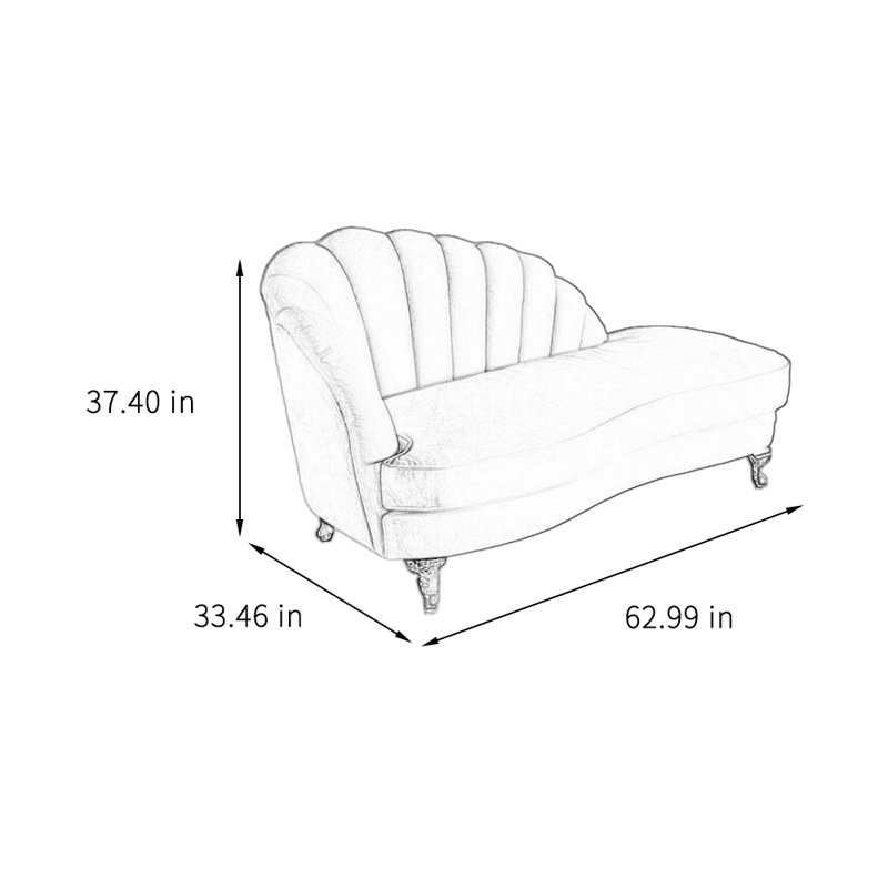 Chaise longue à arc personnalité, Rose, Retour à gauche