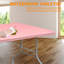 Table pliante rose de 6 pi, table en plastique portative pour le camping, les pique-niques, les fêtes, table pliable à haute charge-572457926