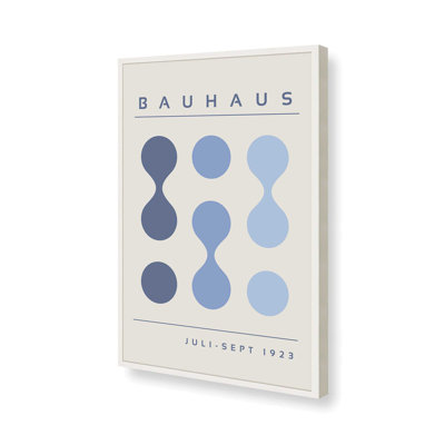 Blue Bauhaus Flow I, impression dans un cadre