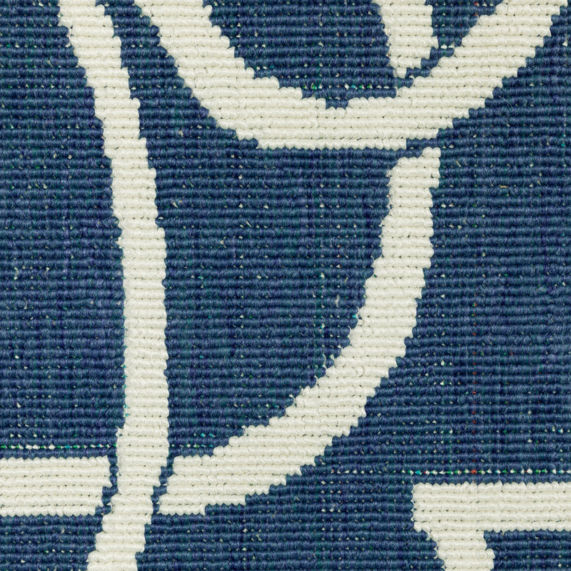 Tapis d'intérieur / extérieur géométrique Deltana, Rectangle 6 pi 7 po x 9 pi 6 po