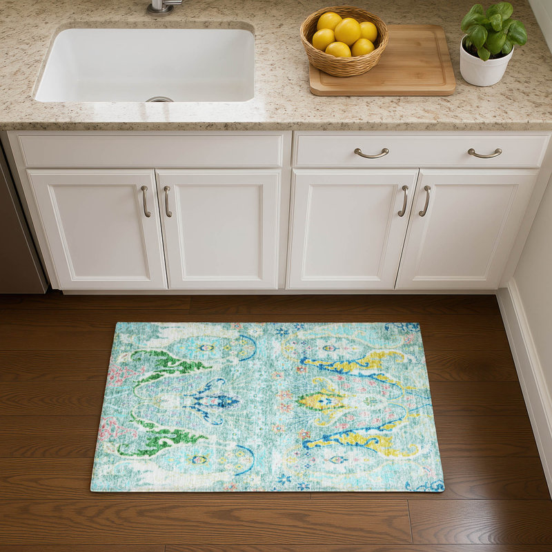 Premium Machine Washable Alaina AMF1932 Modern Rug, Rectangle 1'8" x 2'6"